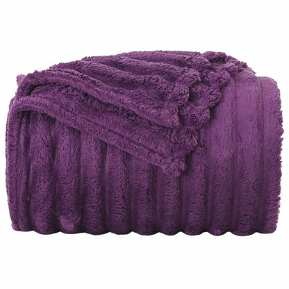 Coperte da Pile 6 pcs Viola 150 x 130 cm Panno | homemem39