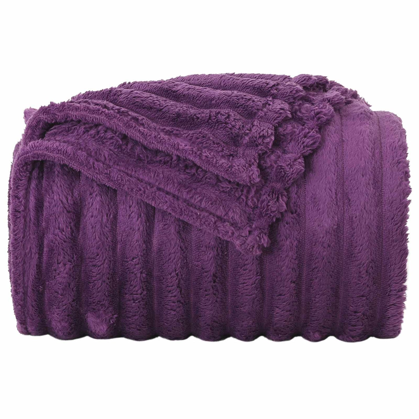 Coperte da Pile 6 pcs Viola 200 x 150 cm Panno | homemem39