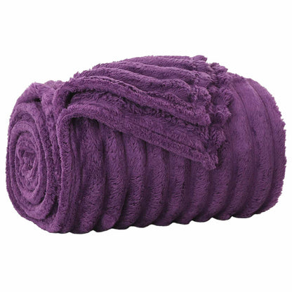Coperte da Pile 6 pcs Viola 240 x 220 cm Panno | homemem39