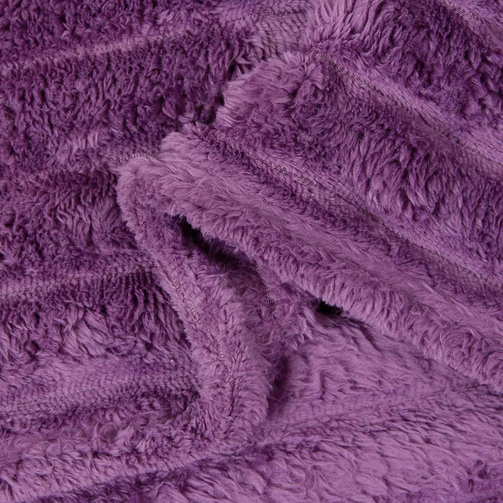 Coperte da Pile 6 pcs Viola 270 x 240 cm Panno | homemem39