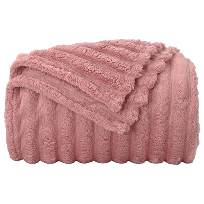 Coperte da Pile 6 pcs Rosa 200 x 150 cm Panno | homemem39