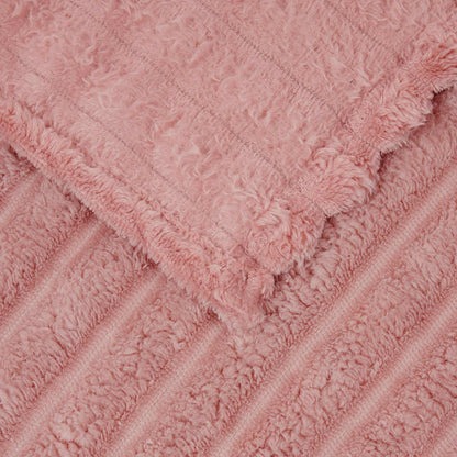 Coperte da Pile 6 pcs Rosa 240 x 220 cm Panno | homemem39