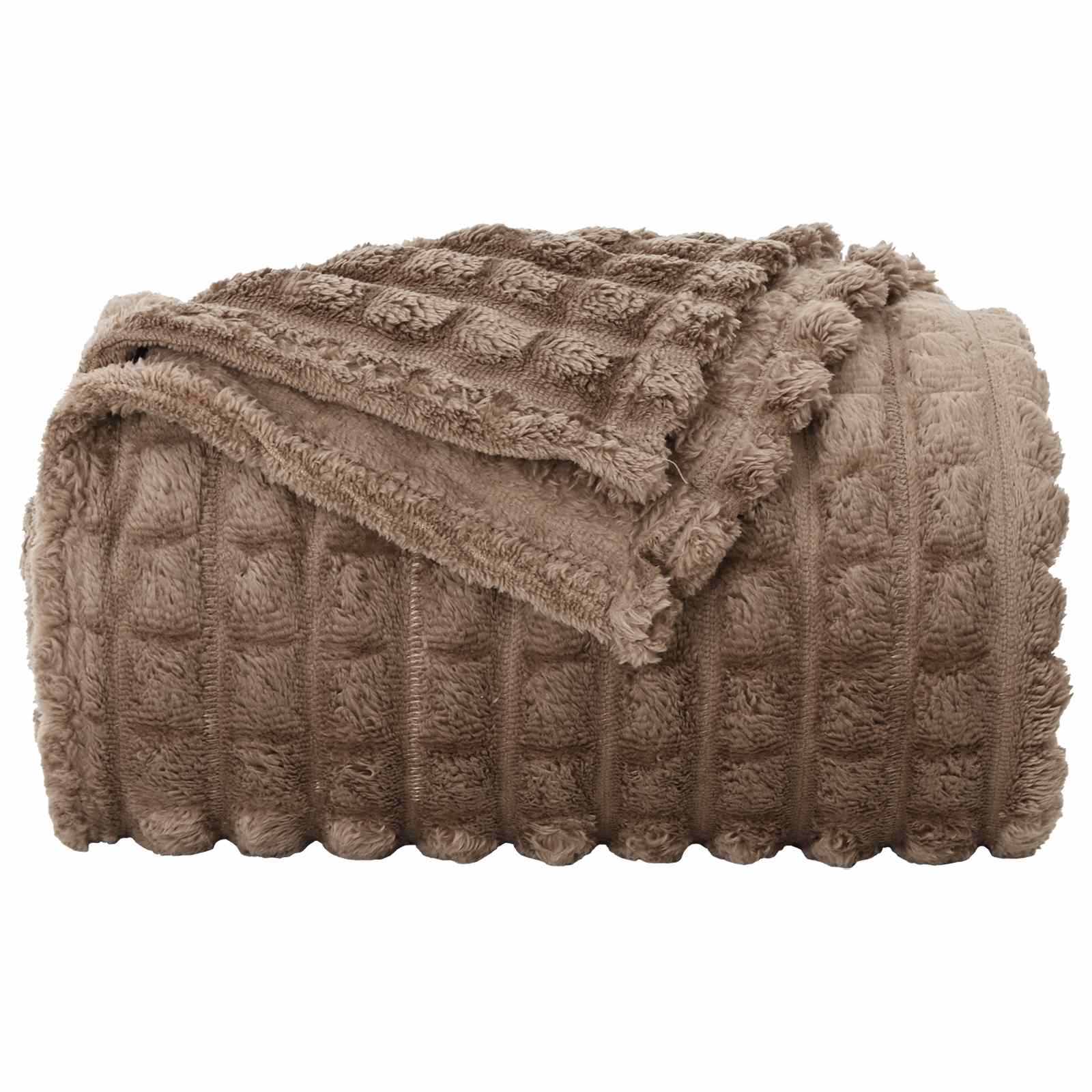 Coperta Cammello 200 x 150 cm Panno | homemem39
