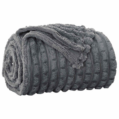 Coperta Grigio scuro 150 x 130 cm Panno