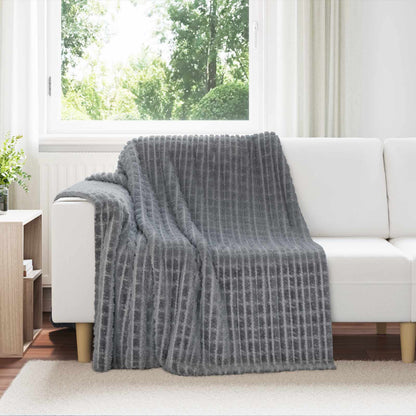 Coperta Grigio scuro 200 x 150 cm Panno