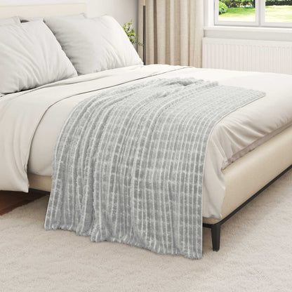 Coperta Grigio 150 x 130 cm Panno | homemem39