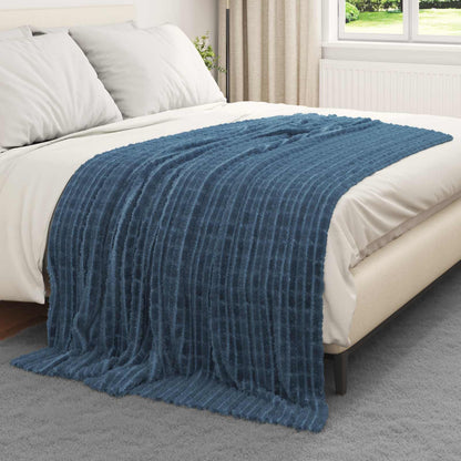 Coperta Blu navy 200 x 150 cm Panno | homemem39