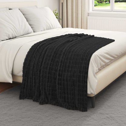 Coperta Nero 150 x 130 cm Panno | homemem39
