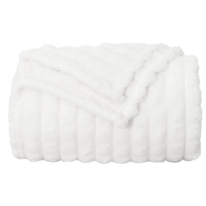 Coperta Bianco 150 x 130 cm Panno | homemem39