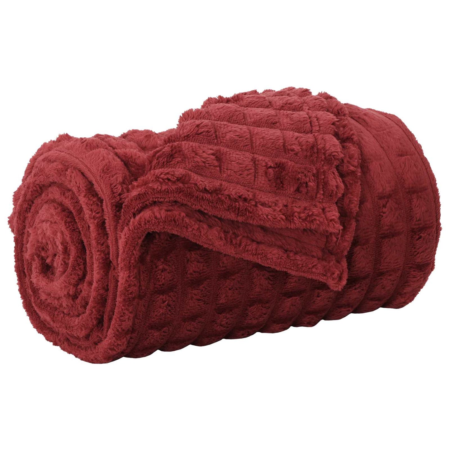 Coperta Rosso Bordeaux 270 x 240 cm Panno | homemem39