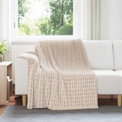 Coperte da Pile 6 pcs Beige 200 x 150 cm Panno