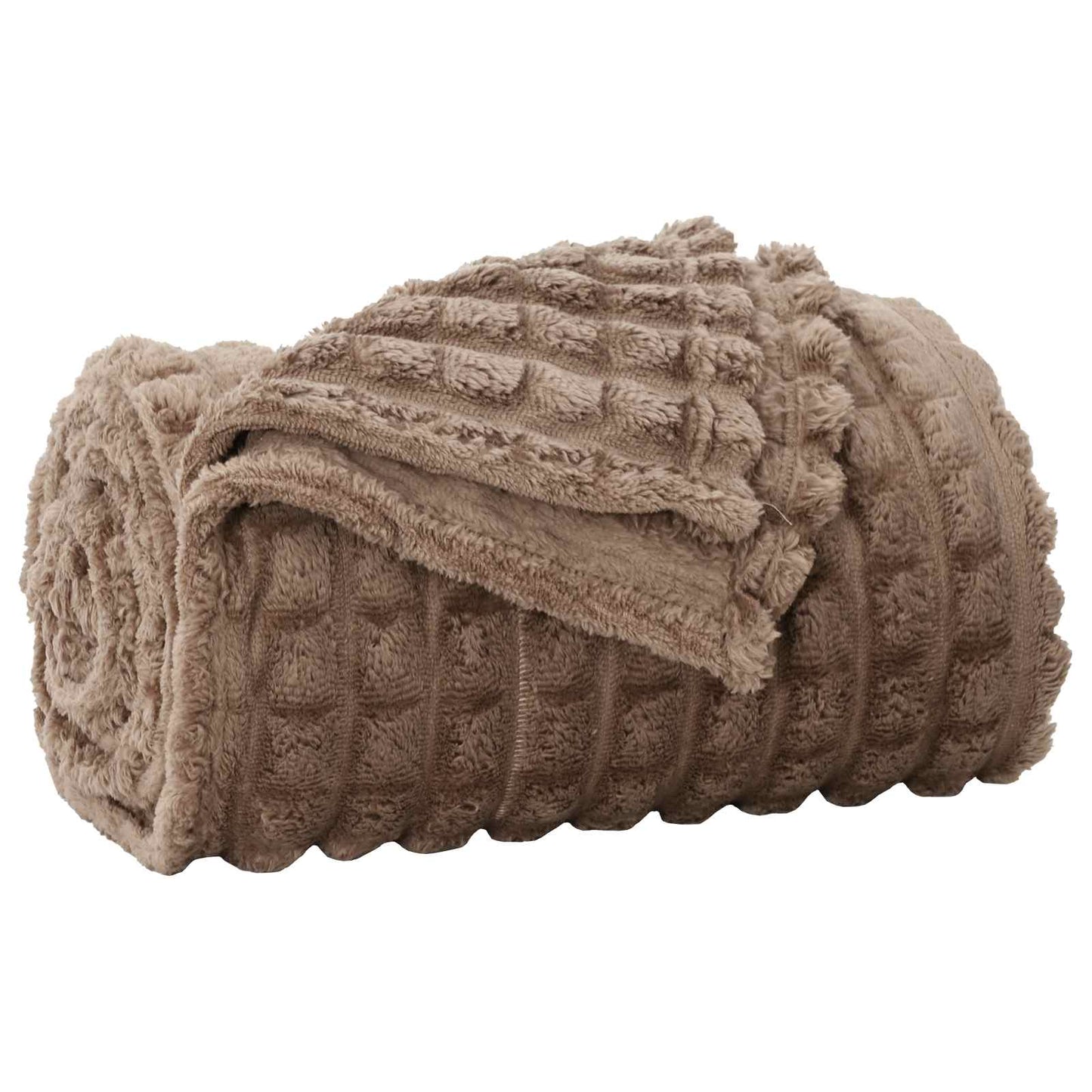 Coperte da Pile 6 pcs Cammello 150 x 130 cm Panno | homemem39