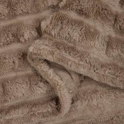 Coperte da Pile 6 pcs Cammello 240 x 220 cm Panno