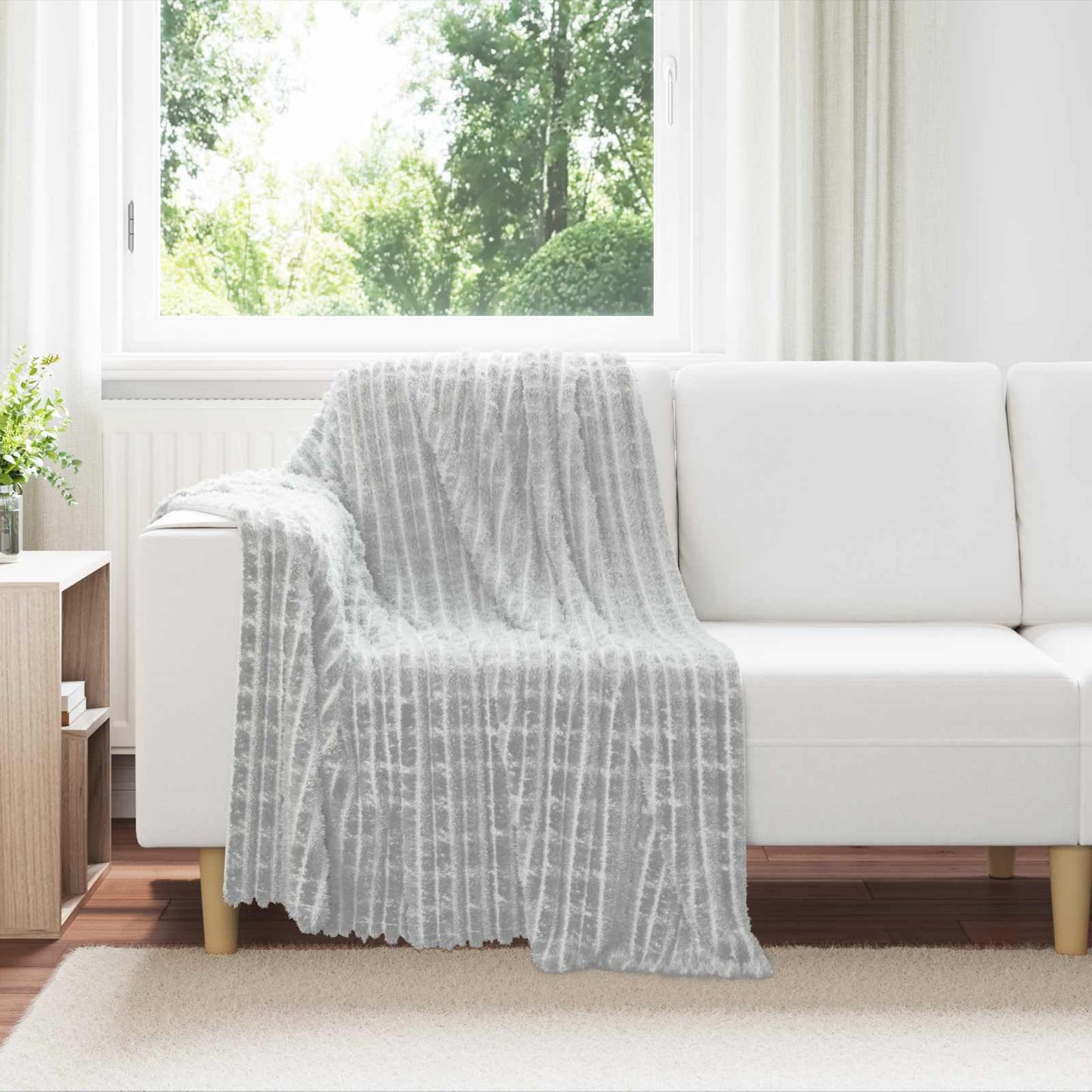 Coperte da Pile 6 pcs Grigio 150 x 130 cm Panno | homemem39