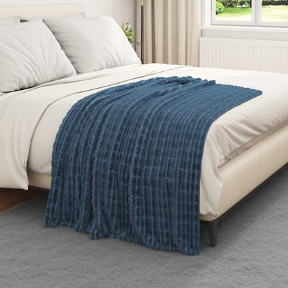 Coperte da Pile 6 pcs Blu navy 150 x 130 cm Panno | homemem39
