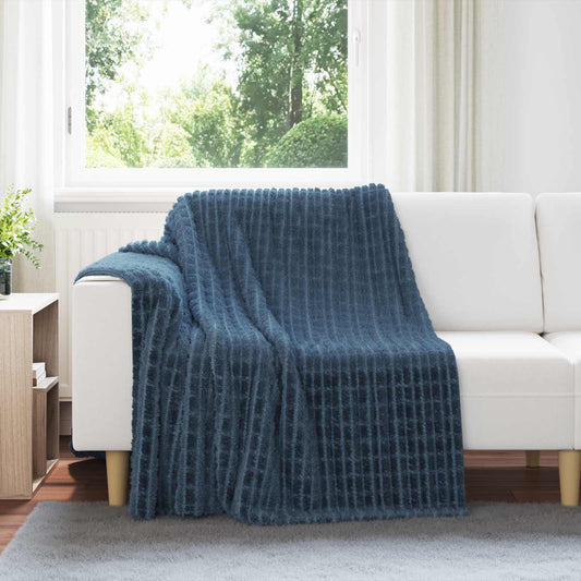 Coperte da Pile 6 pcs Blu navy 200 x 150 cm Panno