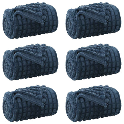 Coperte da Pile 6 pcs Blu navy 270 x 240 cm Panno | homemem39