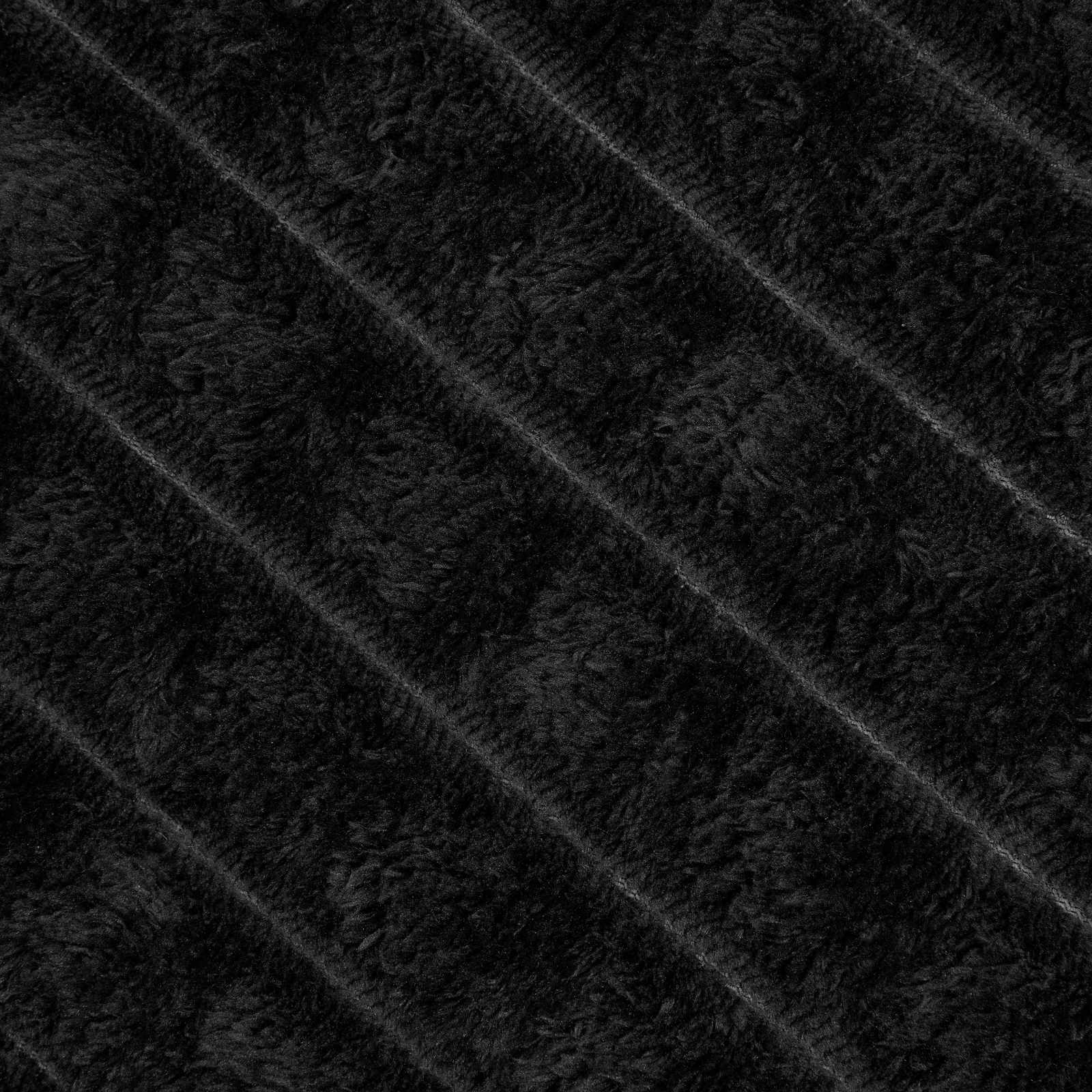 Coperte da Pile 6 pcs Nero 200 x 150 cm Panno | homemem39