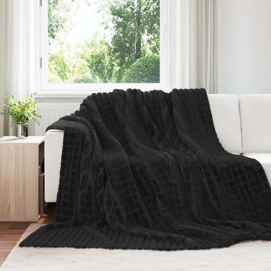 Coperte da Pile 6 pz Nero 270 x 240 cm 10.54 kg Panno - homemem39
