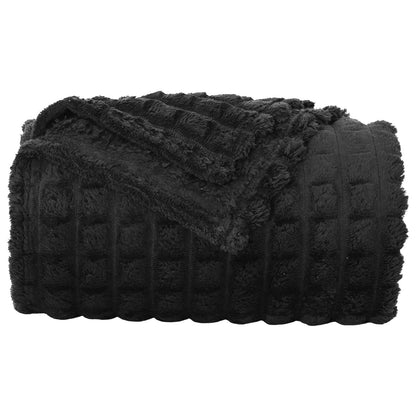 Coperte da Pile 6 pcs Nero 270 x 240 cm Panno | homemem39