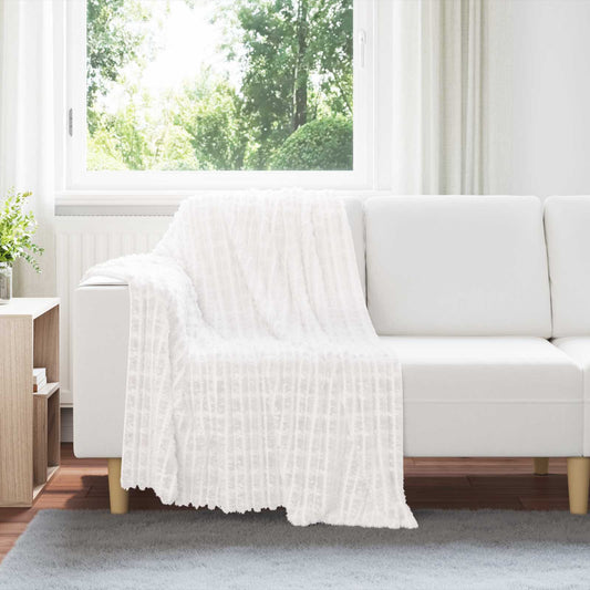 Coperte da Pile 6 pz Bianco 150 x 130 cm 2.75 kg Panno - homemem39