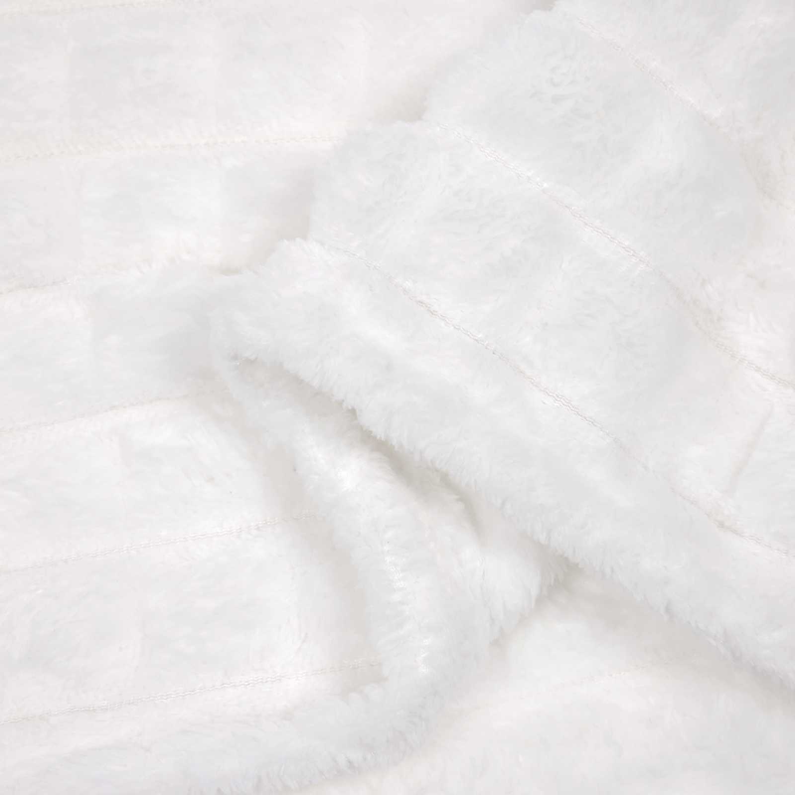 Coperte da Pile 6 pcs Bianco 240 x 220 cm Panno | homemem39