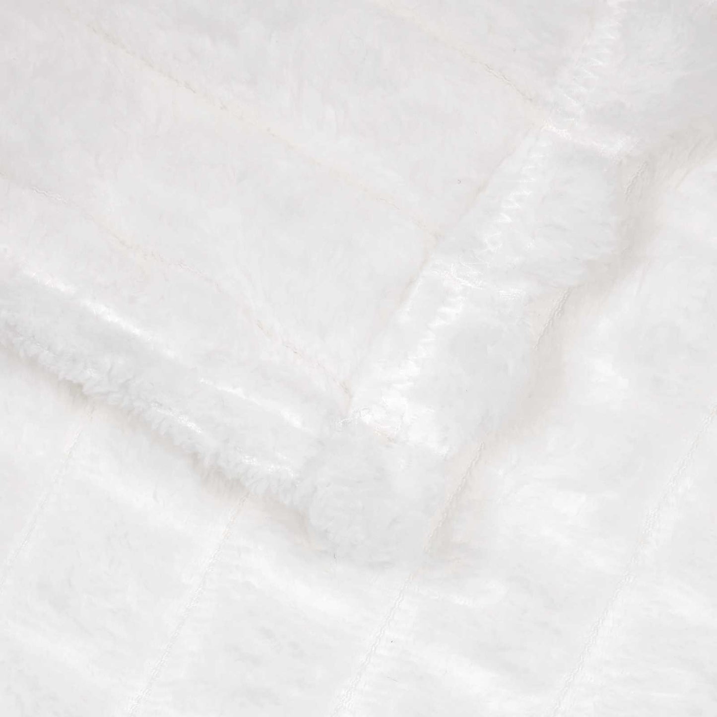 Coperte da Pile 6 pcs Bianco 270 x 240 cm Panno