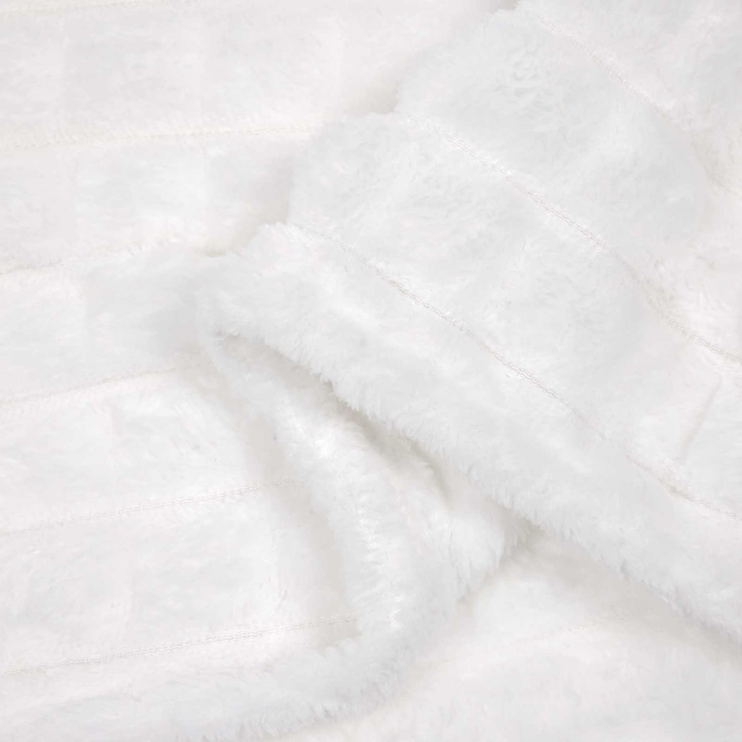 Coperte da Pile 6 pcs Bianco 270 x 240 cm Panno