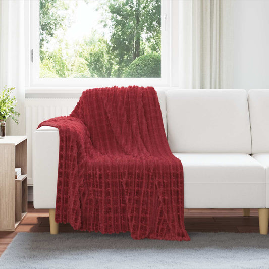 Coperte da Pile 6 pz Rosso Bordeaux 150 x 130 cm 2.75 kg Panno - homemem39
