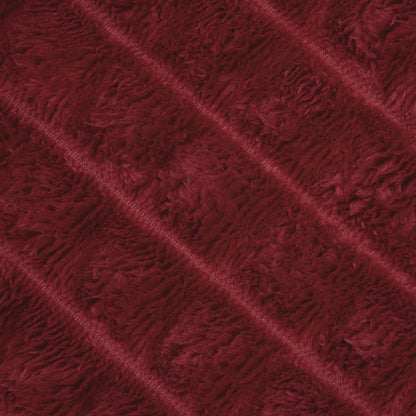 Coperte da Pile 6 pcs Rosso Bordeaux 270 x 240 cm Panno