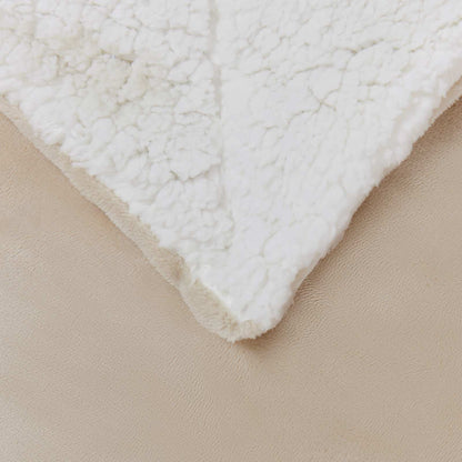 Coperta Beige 130 x 150 cm Panno