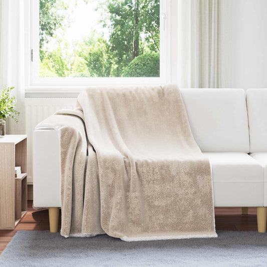 Coperta Beige 150 x 200 cm 1.64 kg Panno - homemem39