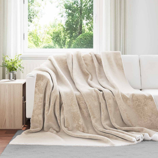 Coperta Beige 220 x 240 cm 2.67 kg Panno - homemem39