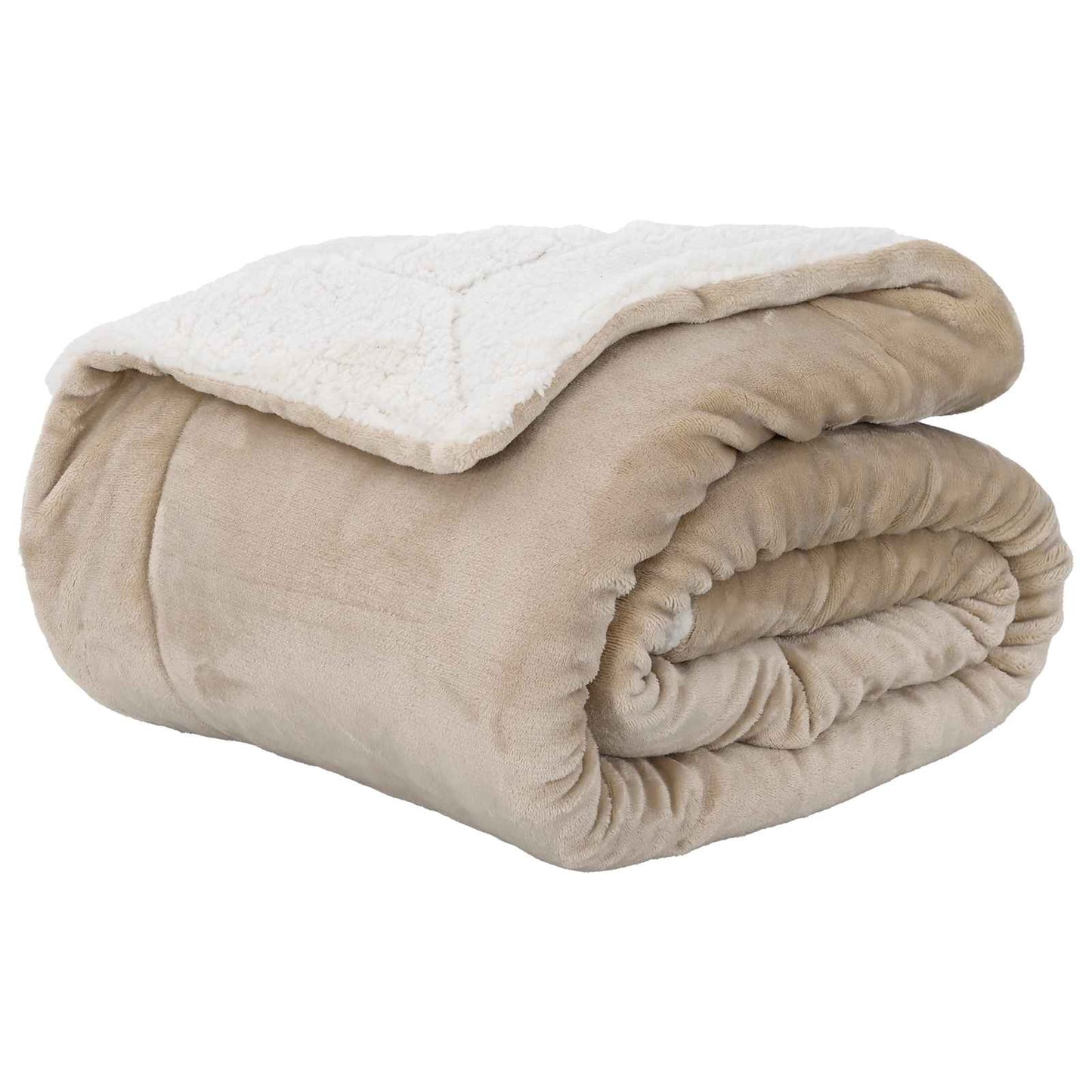 Coperta Beige 220 x 240 cm Panno