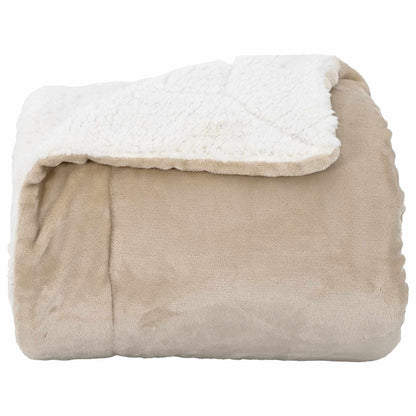 Coperta Beige 240 x 270 cm Panno