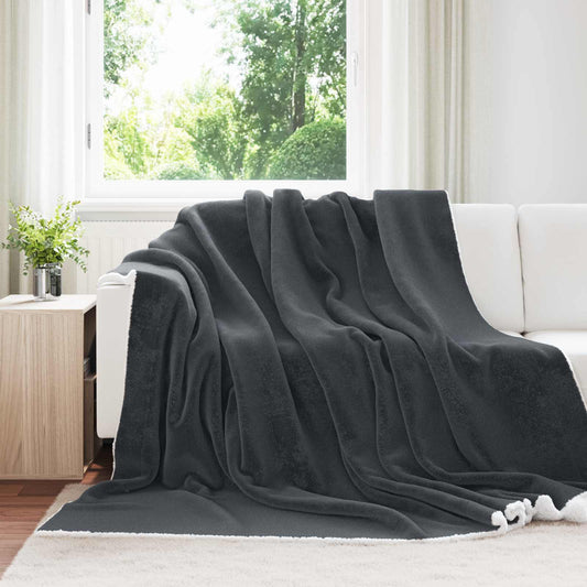 Coperta Grigio Scuro 240 x 270 cm 3.17 kg Panno - homemem39