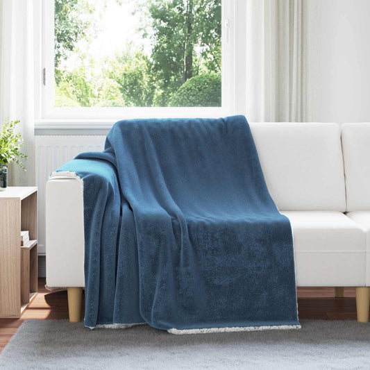 Coperta Blu navy 150 x 200 cm 1.64 kg Panno - homemem39