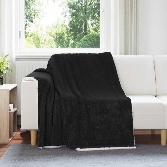 Coperta Nero 150 x 200 cm Panno | homemem39