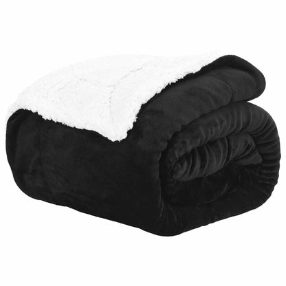 Coperta Nero 150 x 200 cm Panno | homemem39