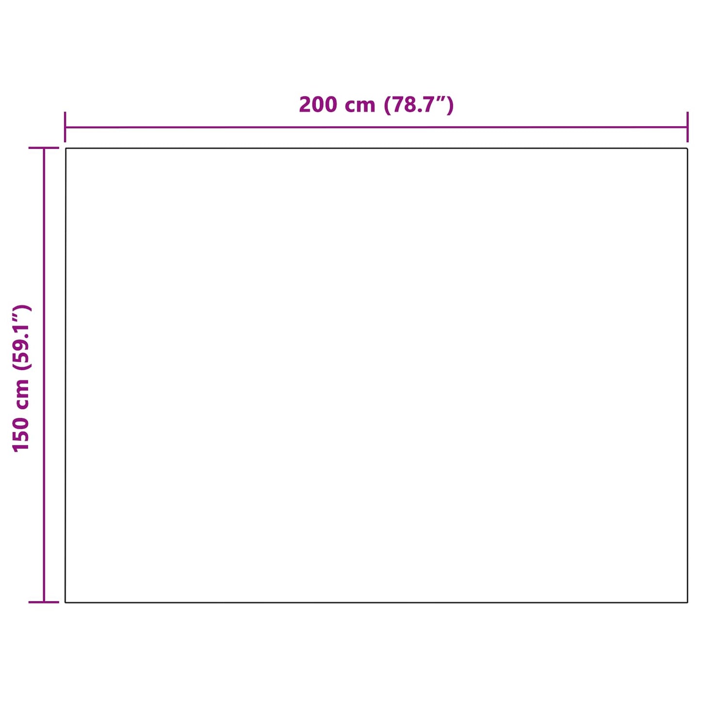 Coperta Nero 150 x 200 cm Panno | homemem39
