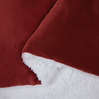 Coperta Rosso Bordeaux 220 x 240 cm Panno | homemem39
