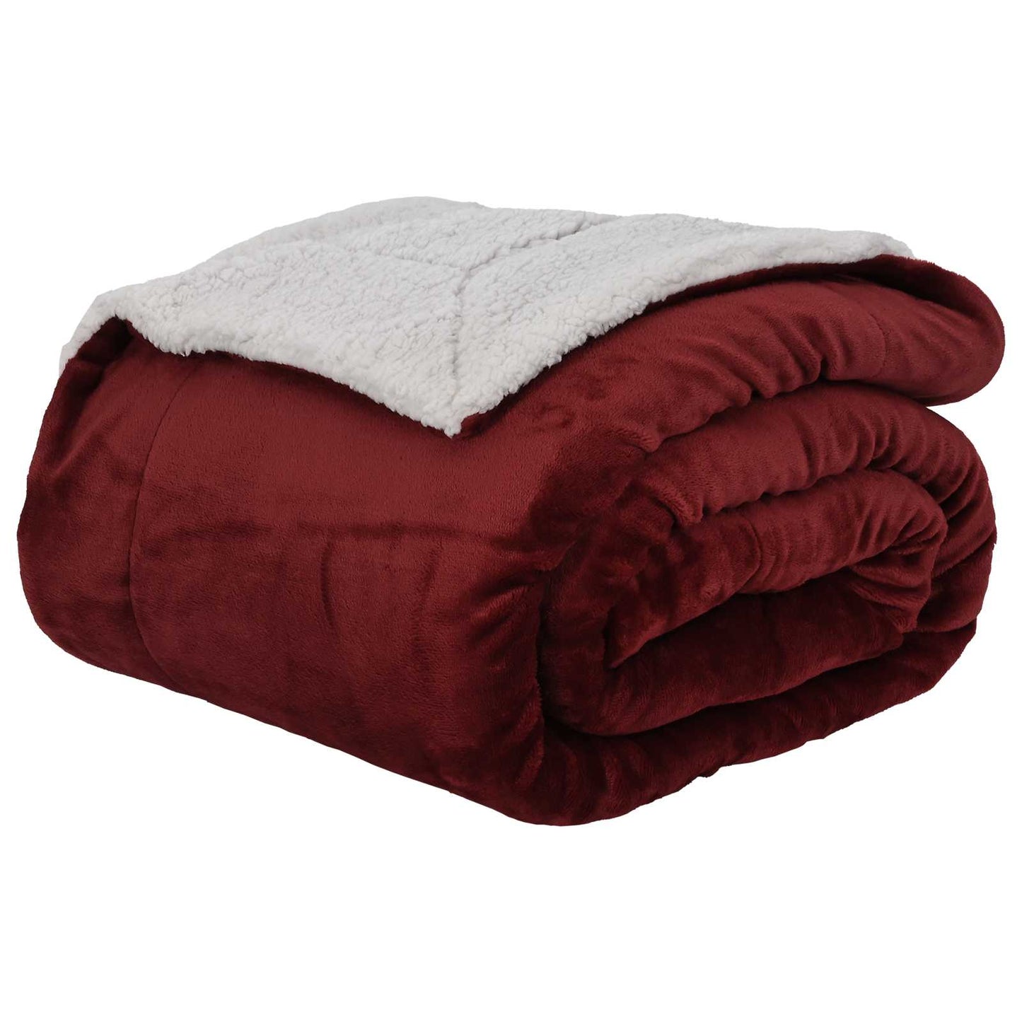 Coperta Rosso Bordeaux 220 x 240 cm Panno
