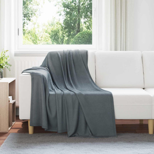Coperta Grigio scuro 170 x 130 cm Panno | homemem39