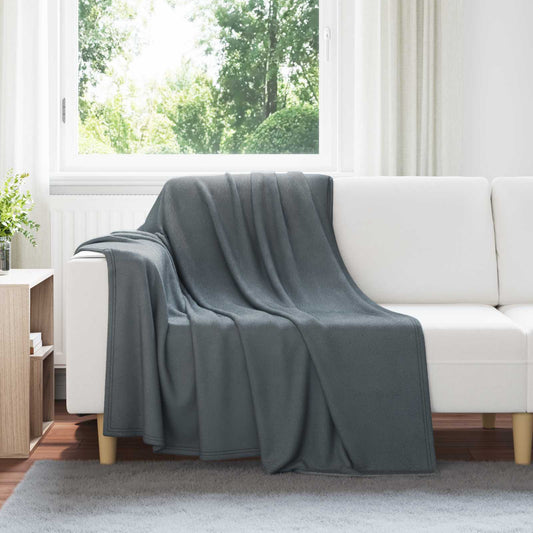 Coperta Grigio scuro 200 x 150 cm Panno | homemem39