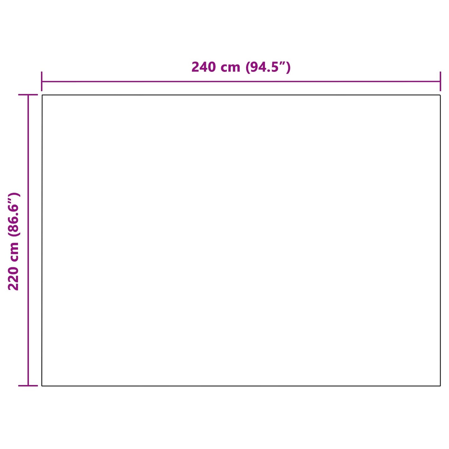 Coperta Grigio 240 x 220 cm Panno