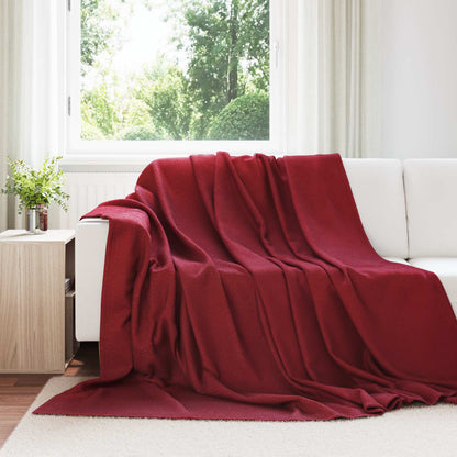 Coperta Rosso Bordeaux 240 x 220 cm Panno
