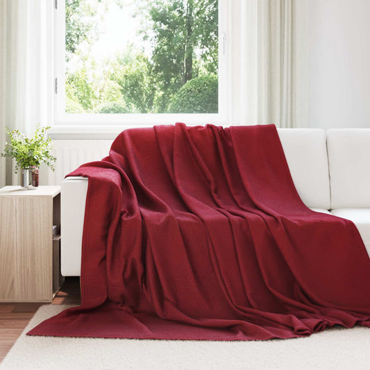 Coperta Rosso Bordeaux 270 x 240 cm Panno