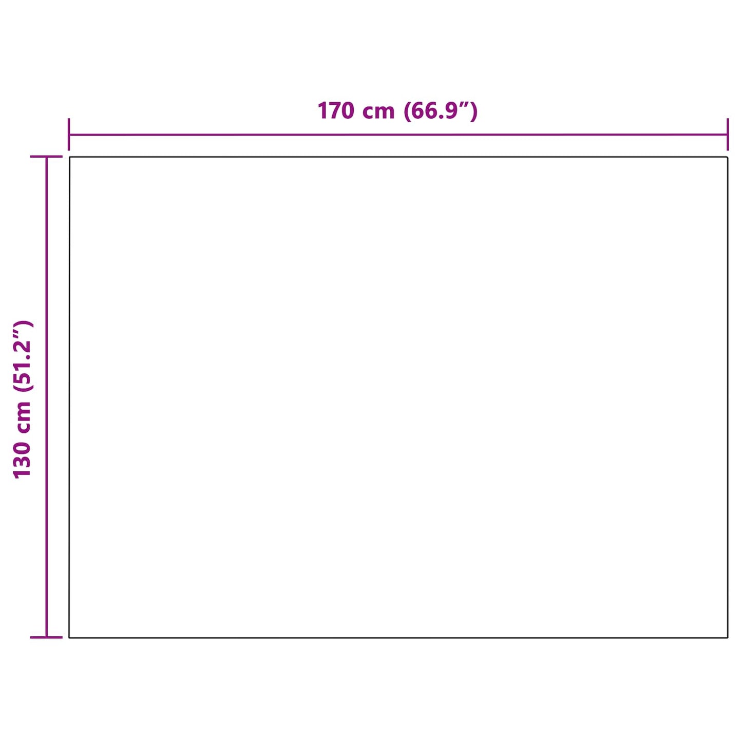 Coperta Rosa 170 x 130 cm Panno