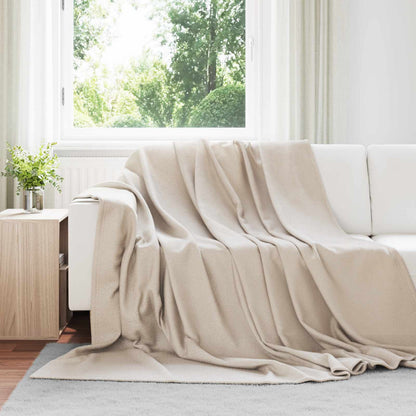 Coperte da Pile 6 pcs Beige 270 x 240 cm Panno