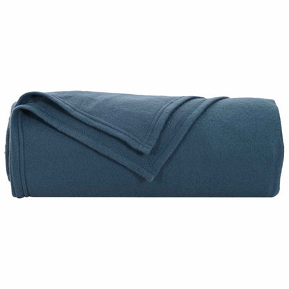 Coperte da Pile 6 pcs Blu navy 240 x 220 cm Panno